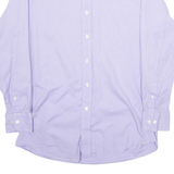NAUTICA Mens Plain Shirt Purple Long Sleeve L