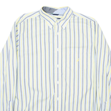 NAUTICA Mens Shirt Yellow Striped Long Sleeve L