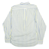 NAUTICA Mens Shirt Yellow Striped Long Sleeve L