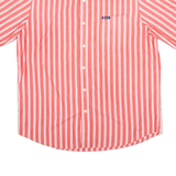 CHAPS Mens Shirt Red Striped L