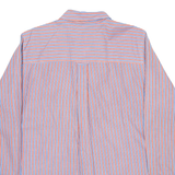 CHAPS Mens Shirt Red Striped Long Sleeve L