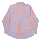 CHAPS Mens Shirt Red Striped Long Sleeve L