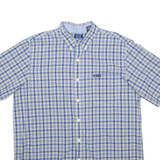 CHAPS Mens Shirt Blue Gingham L