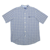 CHAPS Mens Shirt Blue Gingham L
