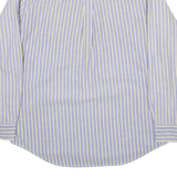 CHAPS Mens Shirt Grey Striped Long Sleeve M