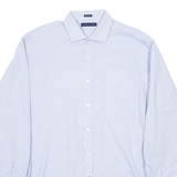 TOMMY HILFIGER Mens Shirt Blue Gingham Long Sleeve L