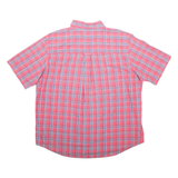 CHAPS Mens Shirt Pink Check XL