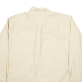 TOMMY HILFIGER Mens Plain Shirt Beige Long Sleeve L
