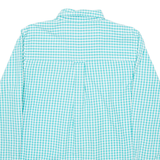 CHAPS Mens Shirt Blue Gingham Long Sleeve M