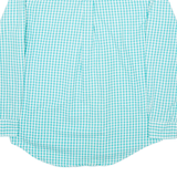 CHAPS Mens Shirt Blue Gingham Long Sleeve M
