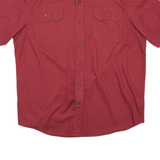 WRANGLER Mens Plain Shirt Red L