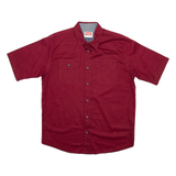 WRANGLER Mens Plain Shirt Red M
