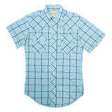 WRANGLER Mens Shirt Blue Check S