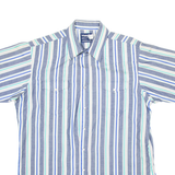 WRANGLER Mens Shirt Grey Striped XL