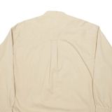 CHAPS Mens Plain Shirt Beige Long Sleeve L