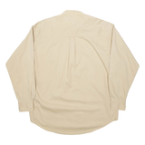 CHAPS Mens Plain Shirt Beige Long Sleeve L