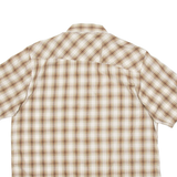 DICKIES Mens Shirt Brown Check XL