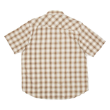 DICKIES Mens Shirt Brown Check XL