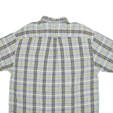 NAUTICA Mens Shirt Green Check L