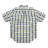 NAUTICA Mens Shirt Green Check L