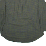 NAUTICA Mens Shirt Green Gingham Long Sleeve XL