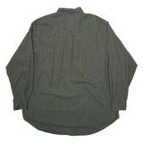 NAUTICA Mens Shirt Green Gingham Long Sleeve XL
