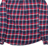 WOOLRICH Mens Flannel Shirt Red Check Long Sleeve L
