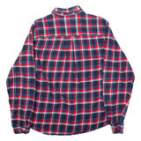 WOOLRICH Mens Flannel Shirt Red Check Long Sleeve L