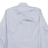 TOMMY HILFIGER Fitted Mens Formal Shirt Blue Long Sleeve M