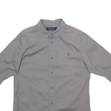 ALL SAINTS Mens Plain Shirt Grey M