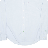 TOMMY HILFIGER Mens Plain Shirt Blue Long Sleeve M