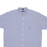 NAUTICA Mens Shirt Blue Gingham XL