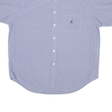 NAUTICA Mens Shirt Blue Gingham XL