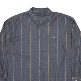 NAUTICA Mens Shirt Grey Pinstripe Long Sleeve XL