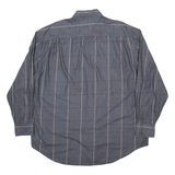 NAUTICA Mens Shirt Grey Pinstripe Long Sleeve XL