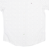 TOMMY HILFIGER Mens Shirt White Spotted M