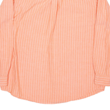 CHAPS Mens Shirt Orange Pinstripe Long Sleeve XL