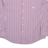 CHAPS Mens Shirt Red Pinstripe Long Sleeve XL