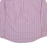 CHAPS Mens Shirt Red Pinstripe Long Sleeve XL