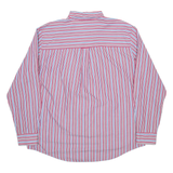 CHAPS Mens Shirt Red Pinstripe Long Sleeve XL