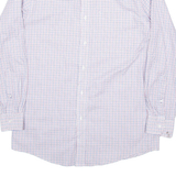 TOMMY HILFIGER Mens Shirt Blue Check Long Sleeve S