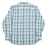 NAUTICA Mens Shirt Blue Check Long Sleeve XL