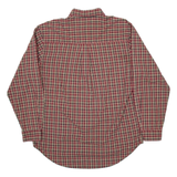 WRANGLER Rugged Wear Mens Shirt Red Check Long Sleeve L