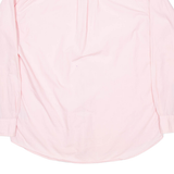 TOMMY HILFIGER Mens Plain Shirt Pink Long Sleeve L