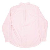 TOMMY HILFIGER Mens Plain Shirt Pink Long Sleeve L