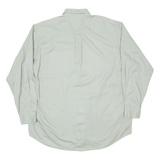 NAUTICA Mens Plain Shirt Grey Long Sleeve L