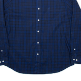 NAUTICA Mens Shirt Blue Check Long Sleeve 2XL
