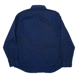 NAUTICA Mens Shirt Blue Check Long Sleeve 2XL