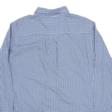 CHAPS Mens Shirt Blue Gingham Long Sleeve M