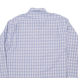 TOMMY HILFIGER Mens Shirt Blue Check Long Sleeve XL